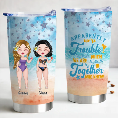 20oz Besties - When We Are Together - Personalized Tumbler