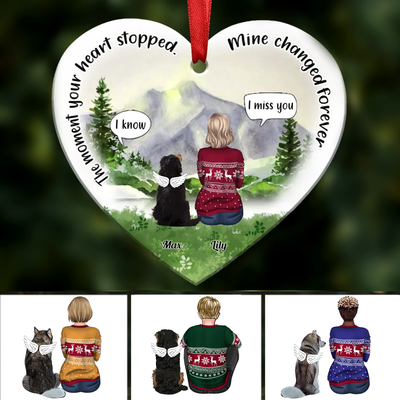 Dog Lover - The Moment Your Heart Stopped Dog - Personalized Ornament - Makezbright Gifts