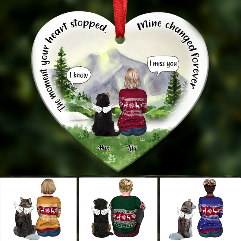 Dog Lover - The Moment Your Heart Stopped Dog - Personalized Ornament
