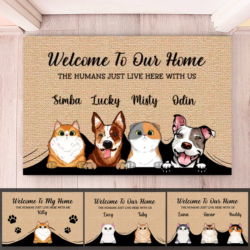 Pet Lover - Welcome To The Pet Home - Personalized Doormat