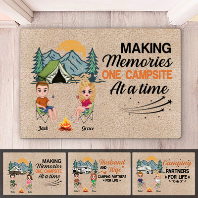 Camper - Making Memories One Campsite At A Time - Personalized Doormat