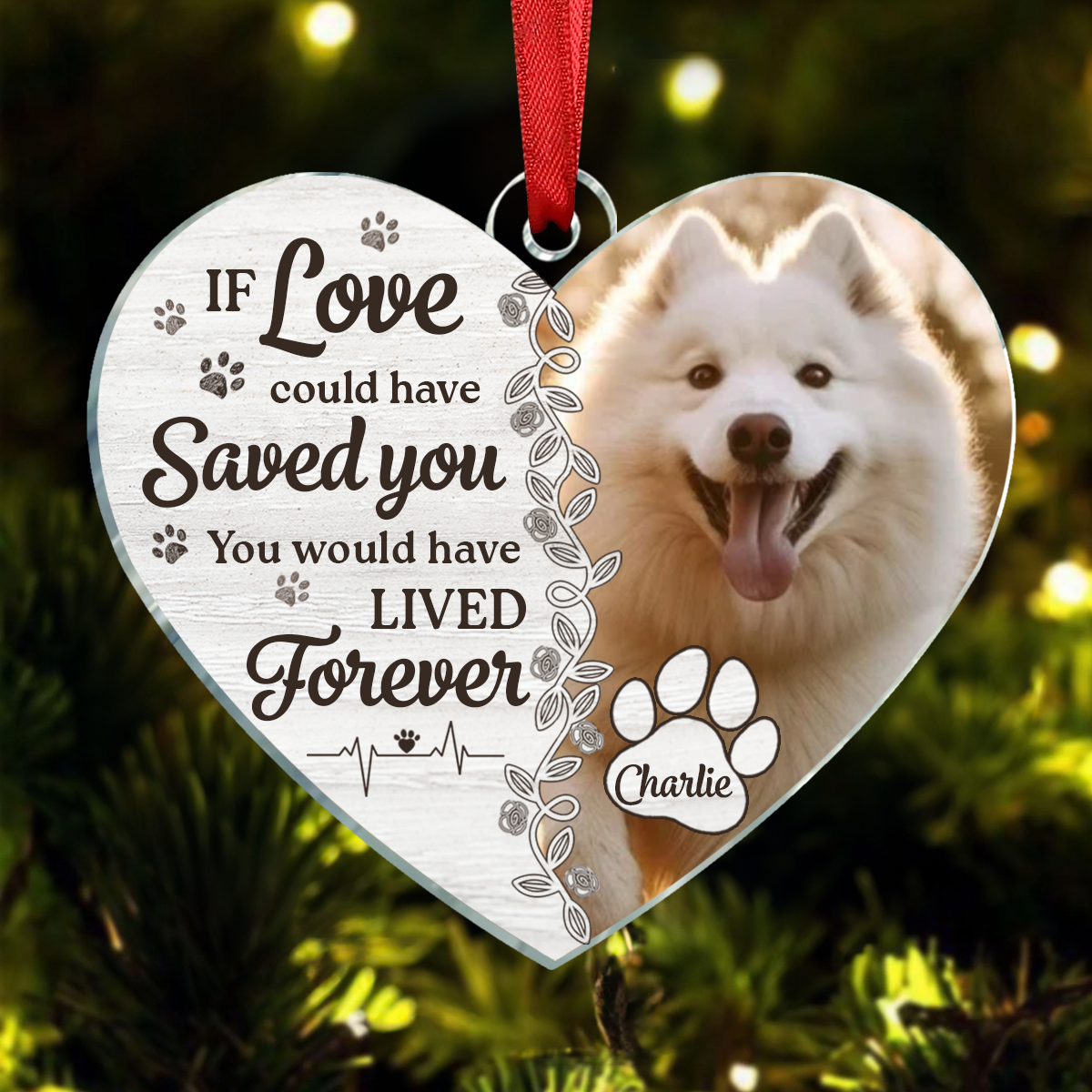 Custom Photo You Would Have Lived Forever - Memorial Personalized Custom Ornament