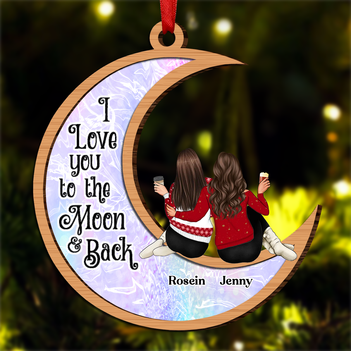 It Takes A Long Time To Grow An Old Friend Christmas Backside - Personalized Circle Acrylic Ornament