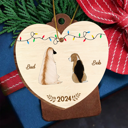 My Dogs Cats Pets - Personalized Custom Shaped Wooden Ornament