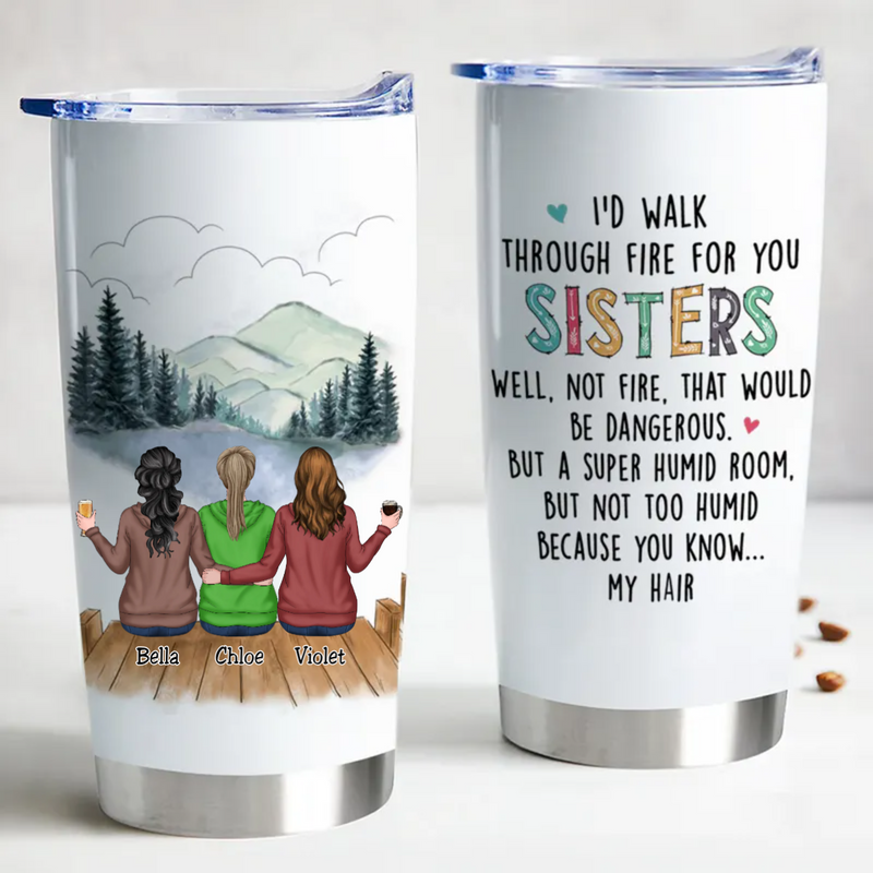 Sisters Forever 20oz Personalized Insulated Tumbler