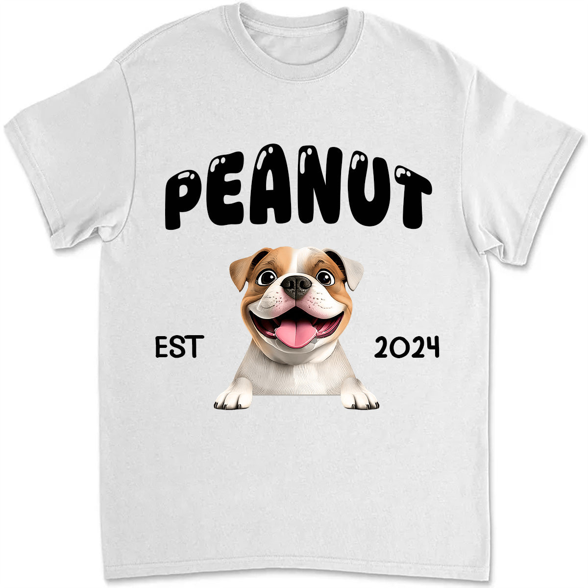 I Love My Dog - Personalized T Shirt