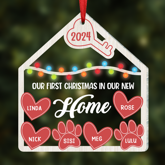 Our 1st Christmas In Our New Home - Personalized Ornament