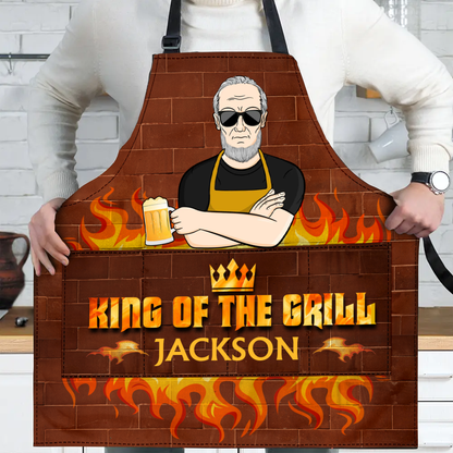 King Of The Grill - Personalized Apron