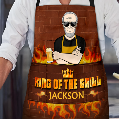 King Of The Grill - Personalized Apron