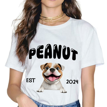 I Love My Dog - Personalized T Shirt