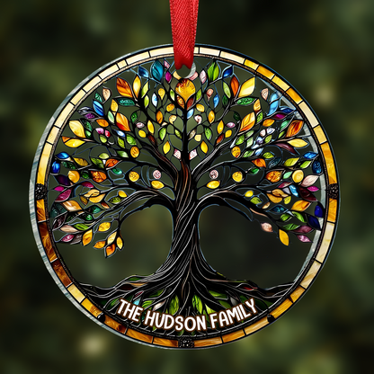 Family Tree Of Life - Personalized Acrylic Ornament