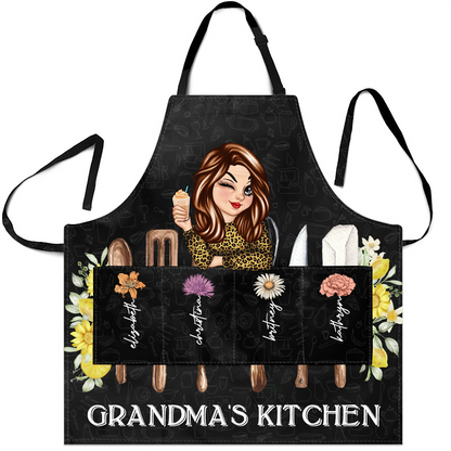 Grandma's Flower Kitchen - Personalized Apron