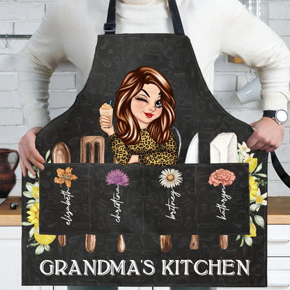 Grandma's Flower Kitchen - Personalized Apron