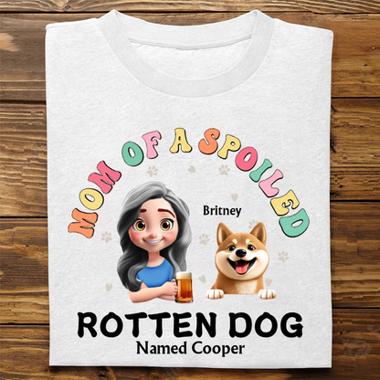 Spoiled Rotten Dog Named - Personalized T Shirt