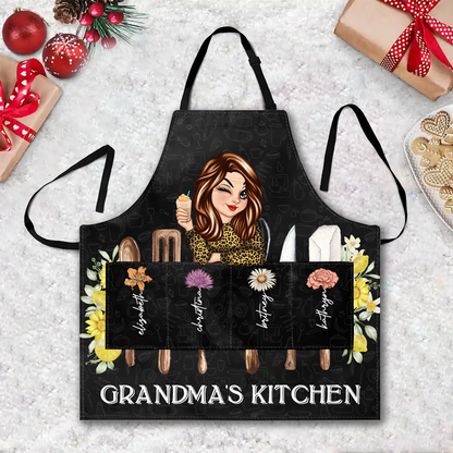 Grandma's Flower Kitchen - Personalized Apron