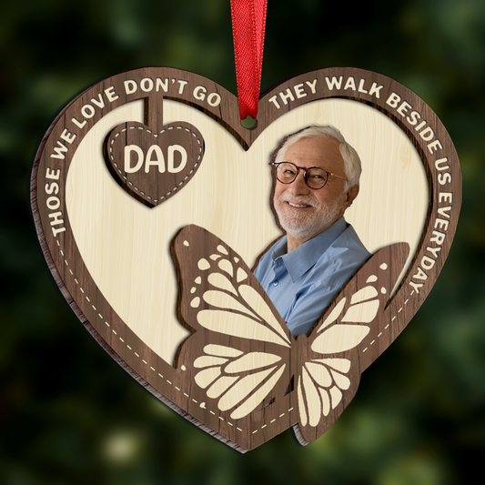 Custom Photo Your Wings Were Ready But Our Hearts Were Not - Personalized Wooden Ornament