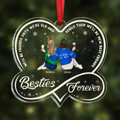 Our Memories Are Countless Our Friendship Is Endless - Personalized Custom Shaped Acrylic Ornament