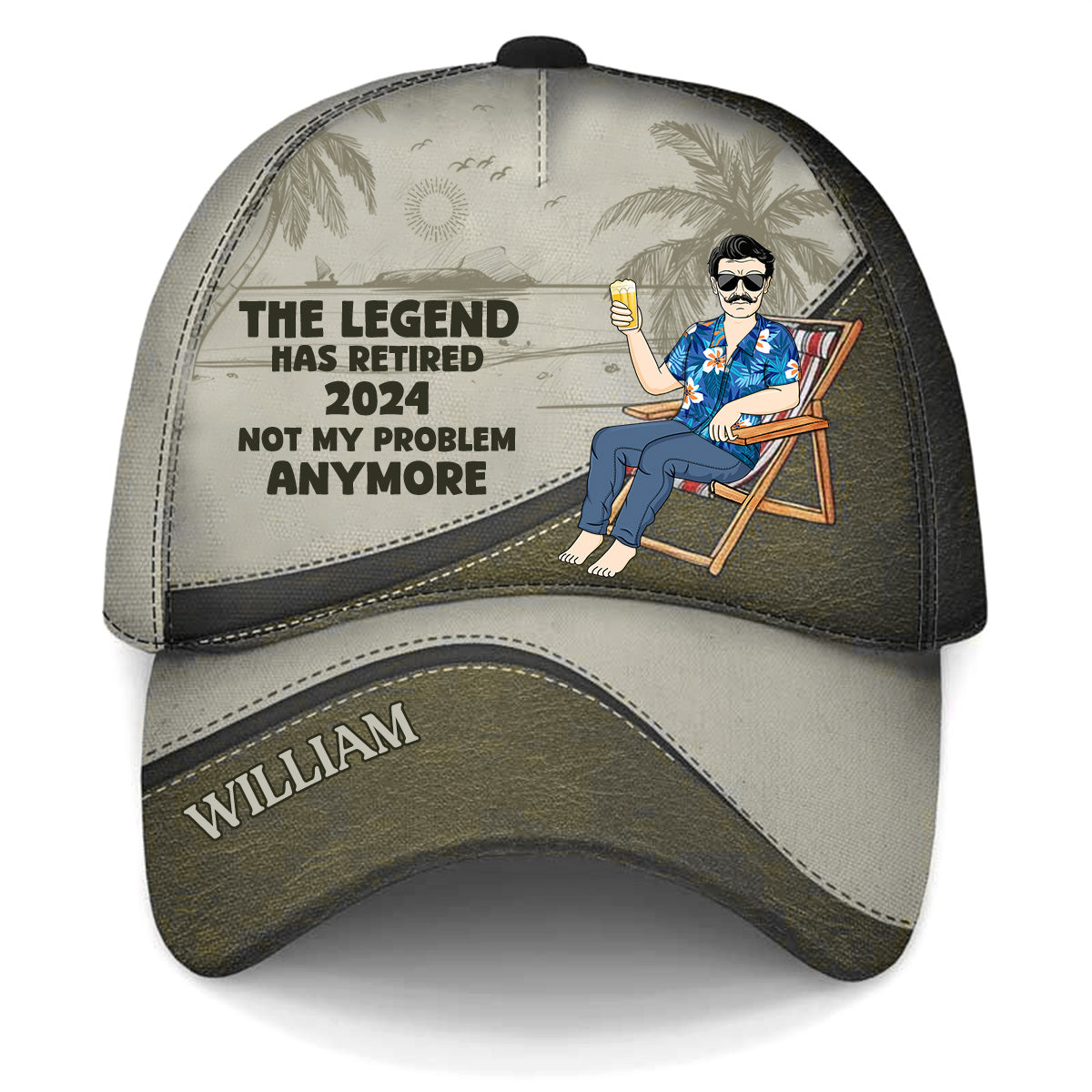 The Legend Has Retired Vintage - Personalized Classic Cap