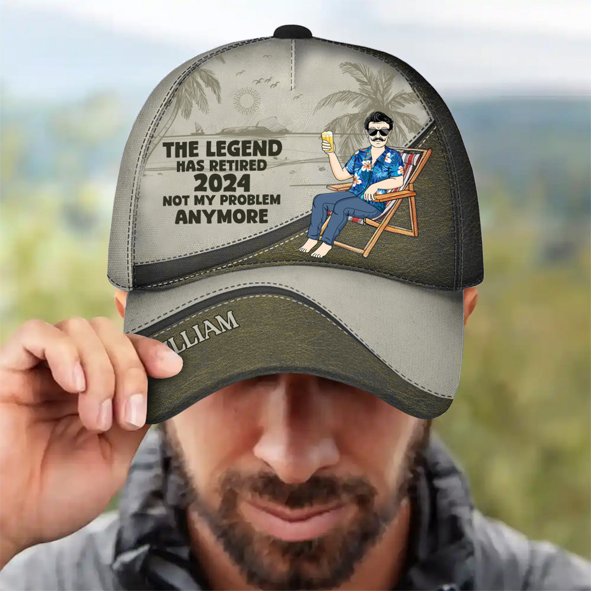 The Legend Has Retired Vintage - Personalized Classic Cap