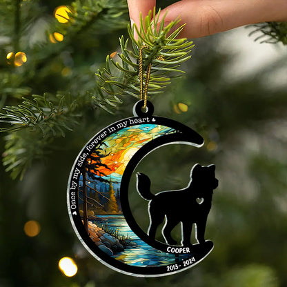 Miss You For The Rest Of My Life - Memorial Personalized Custom Ornament - Acrylic Custom Shaped - Christmas Gift, Sympathy Gift For Pet Owners, Pet Lovers