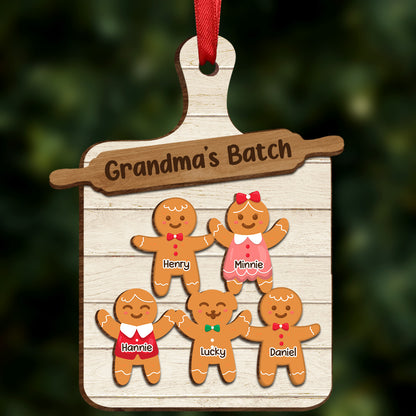 Grandma Perfect Batch Icon Cookies - Personalized  Wooden Ornament