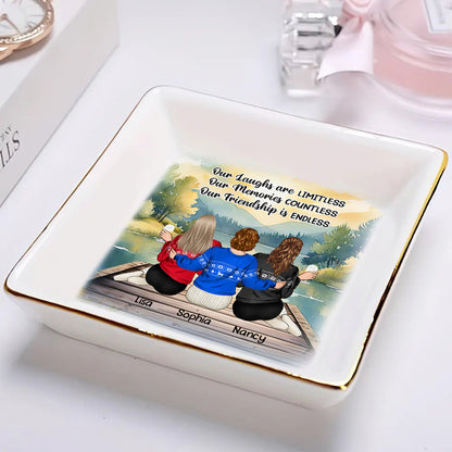 Our Memories Are Countless Our Friendship Is Endless - Personalized Ring Dish