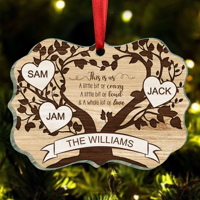 Family - This Is Us Family Tree - Personalized Christmas Ornament