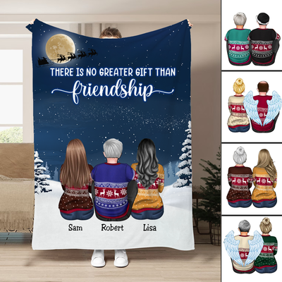 Friends - There Is No Greater Gift Than Friendship - Personalized Blanket