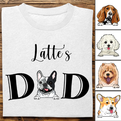 Dog Lovers - Dog Dad - Personalized Unisex T-shirt