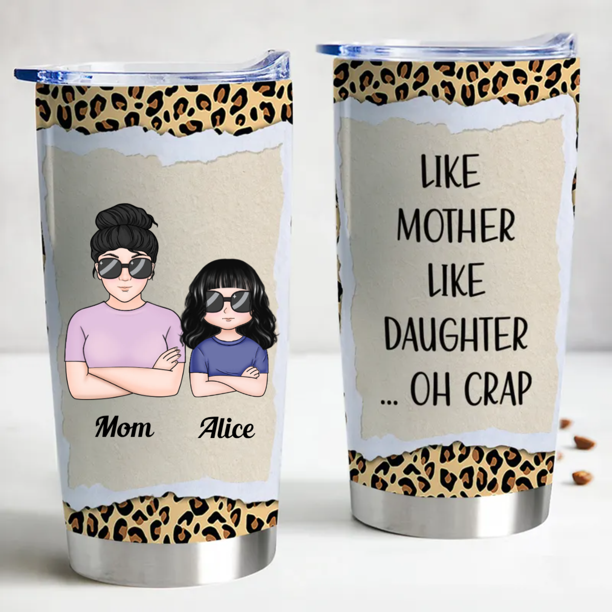 Discover Family - Like Mother Like Daughter - Personalized Stainless Steel Tumbler