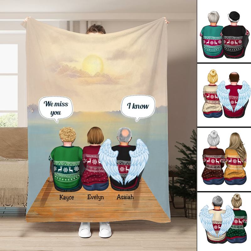 Family - We Miss You A Letter From Heaven To You - Personalized Blanket