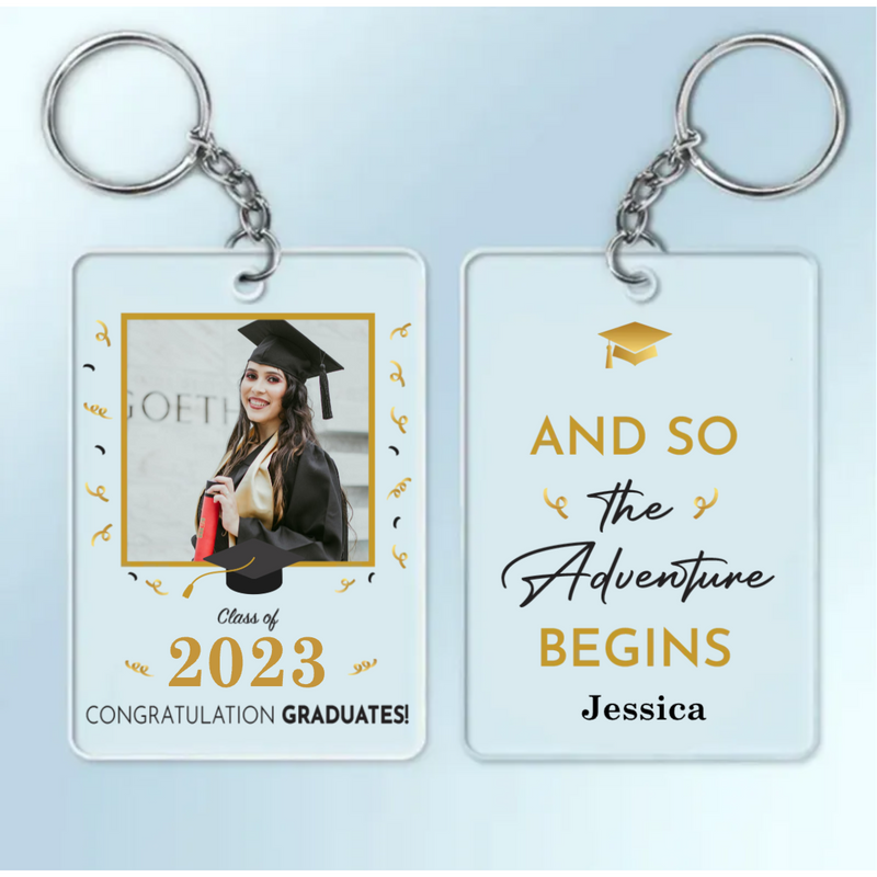 Graduation - Behind You All Your Memories - Personalized Acrylic Keychain (TL)