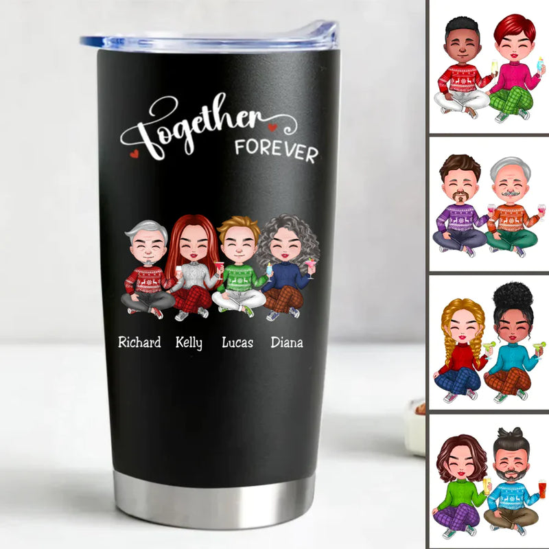 Friends - Together Forever - Personalized Tumbler (BL)