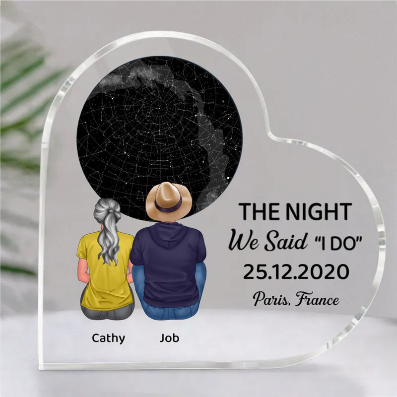 Couple - The Night We Met - Personalized Acrylic Plaque