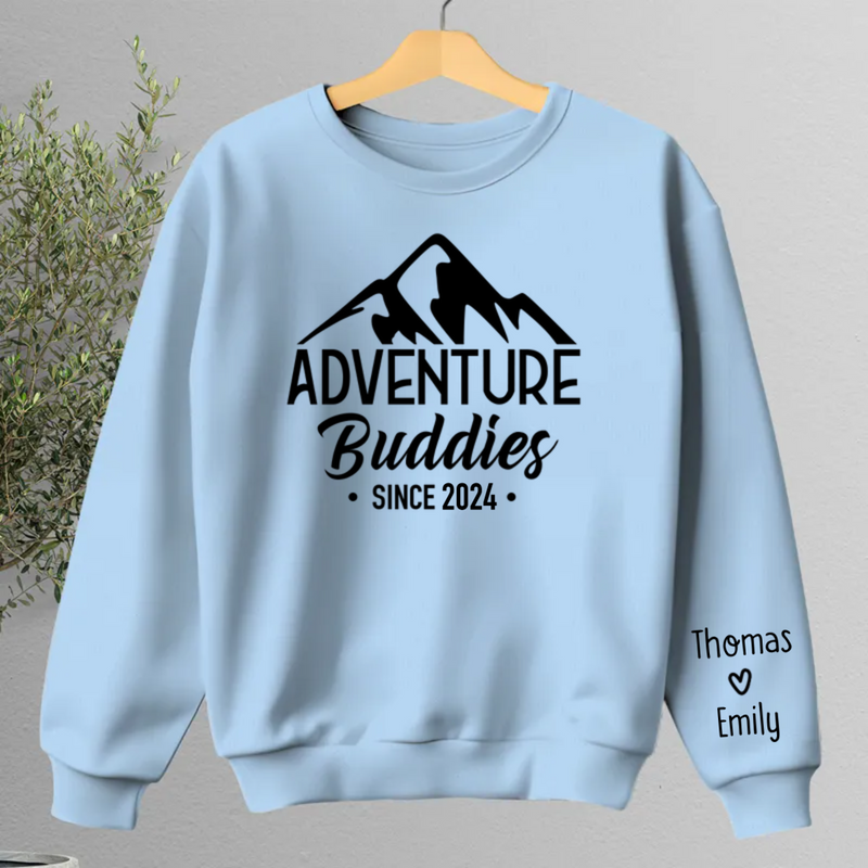 Couple - Adventure Buddies For Life - Personalized Sweater