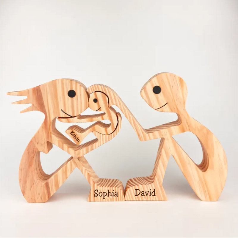 MakeZBright Couple - Wooden Carvings (BU)