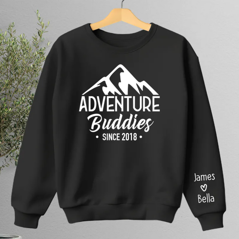 Couple - Adventure Buddies For Life - Personalized Sweater
