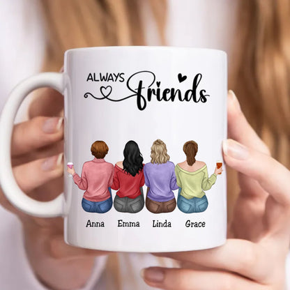 Always Friends - Personalized Mug - Makezbright Gifts