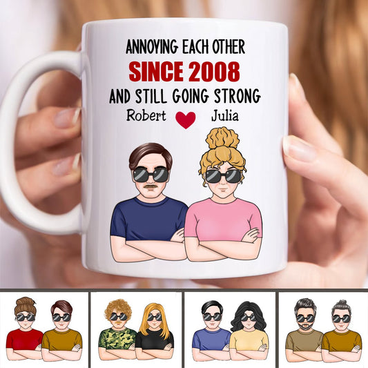 Annoying Each Other & Still Going Strong - Personalized Mug - Makezbright Gifts