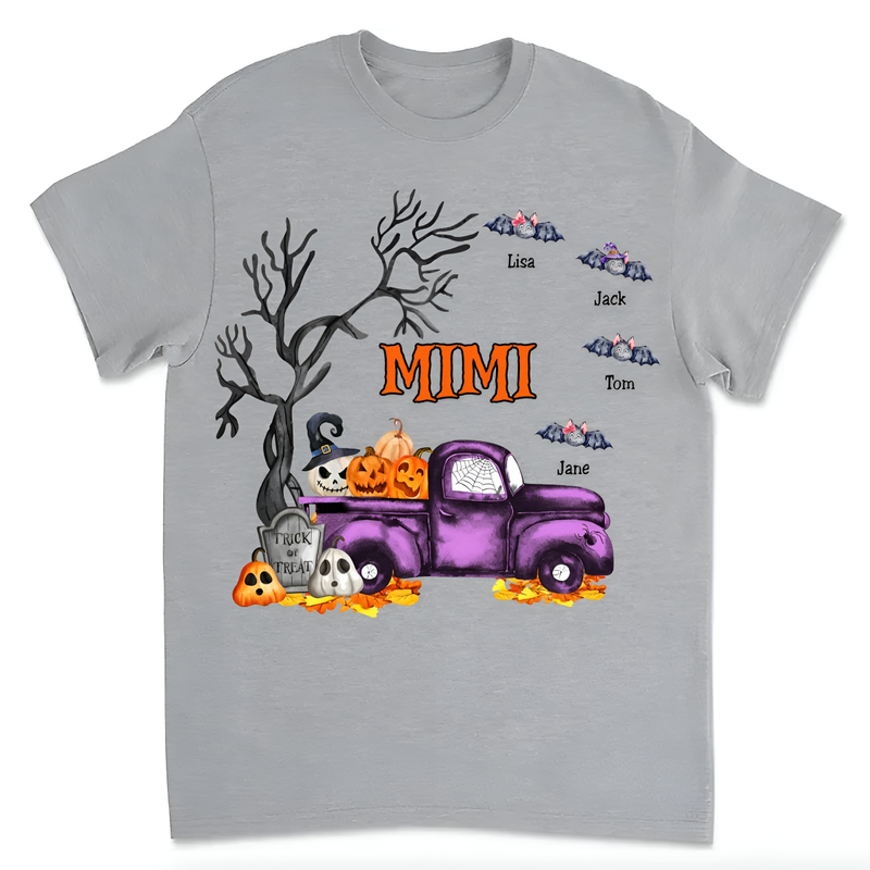 Grandma - Halloween Bat T-Shirt - Personalized Unisex T-Shirt