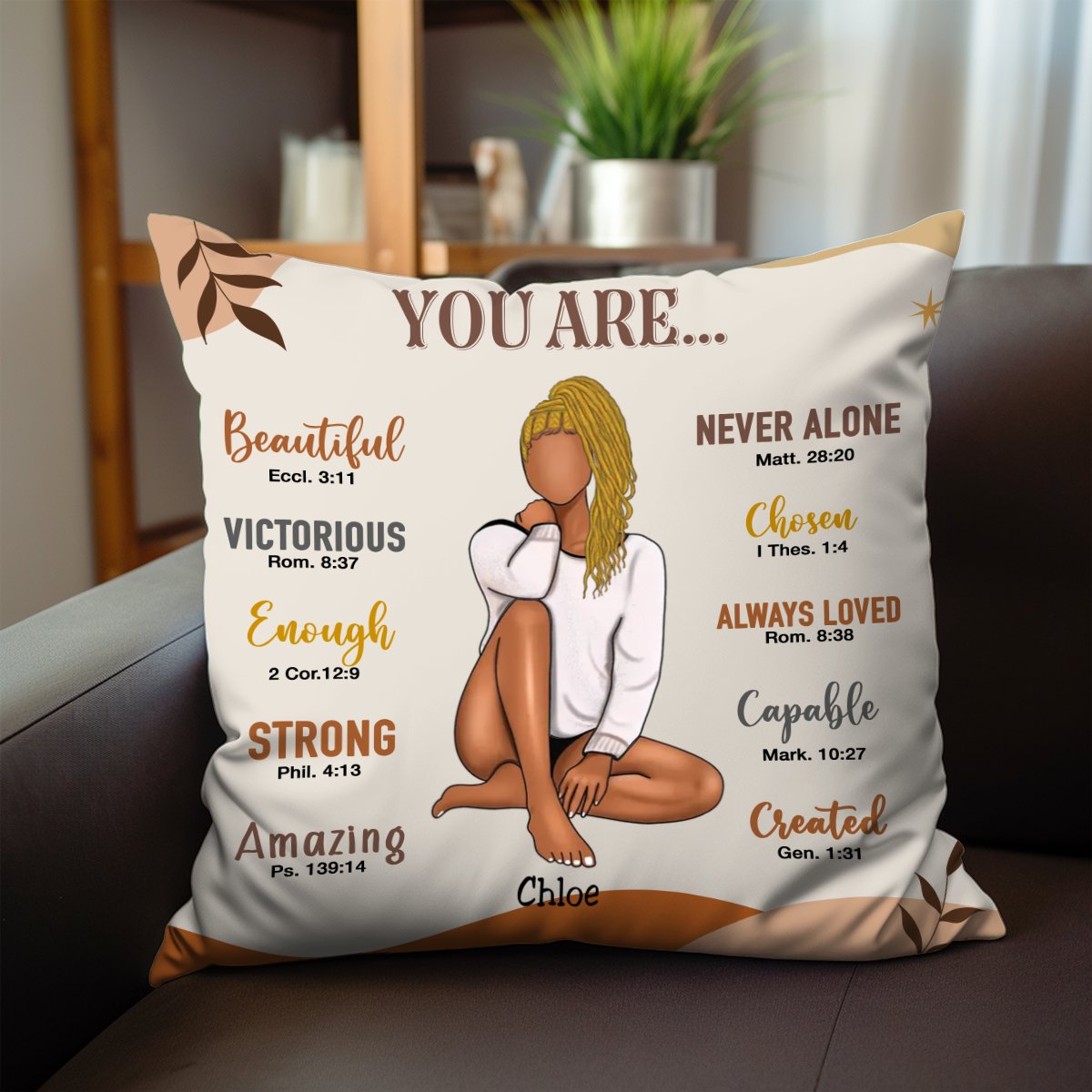 Best Friend - You Are Beautiful Victorious - Personalized Pillow - Makezbright Gifts