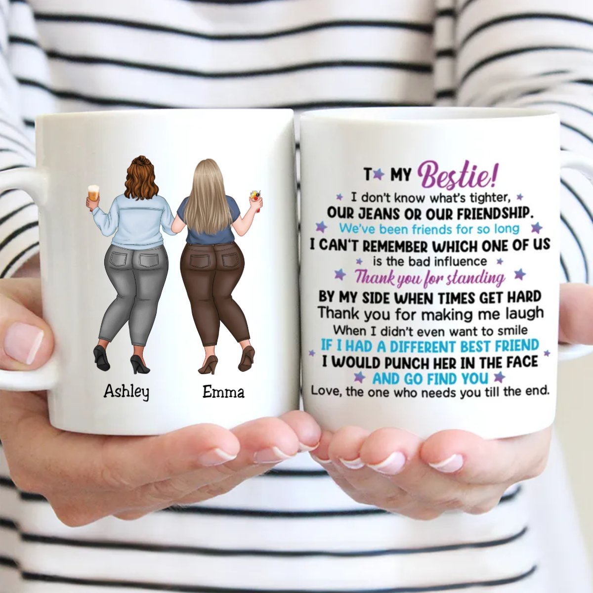 Bestie - To My Bestie - Personalized Mug (LH) - Makezbright Gifts