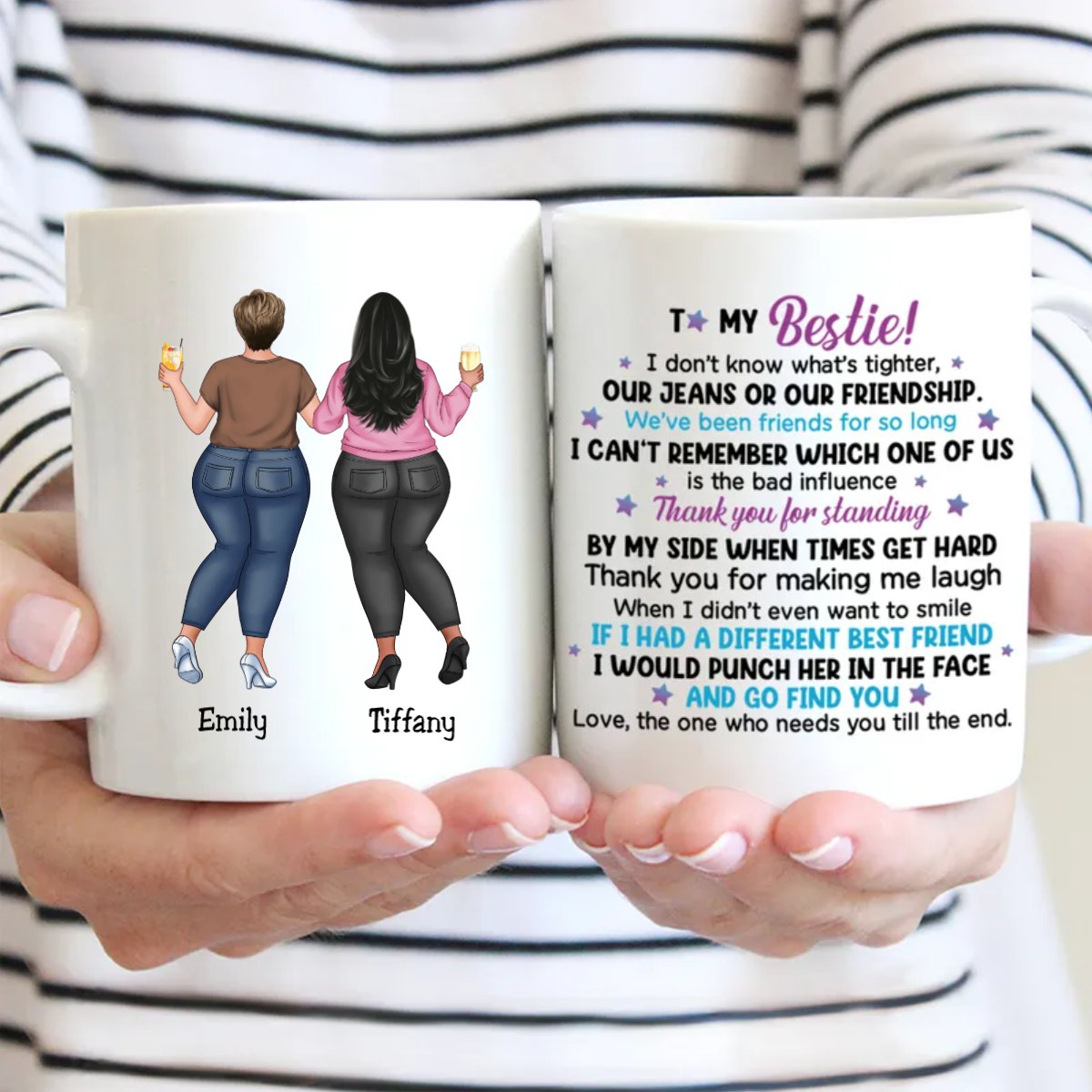 Bestie - To My Bestie - Personalized Mug (LH) - Makezbright Gifts