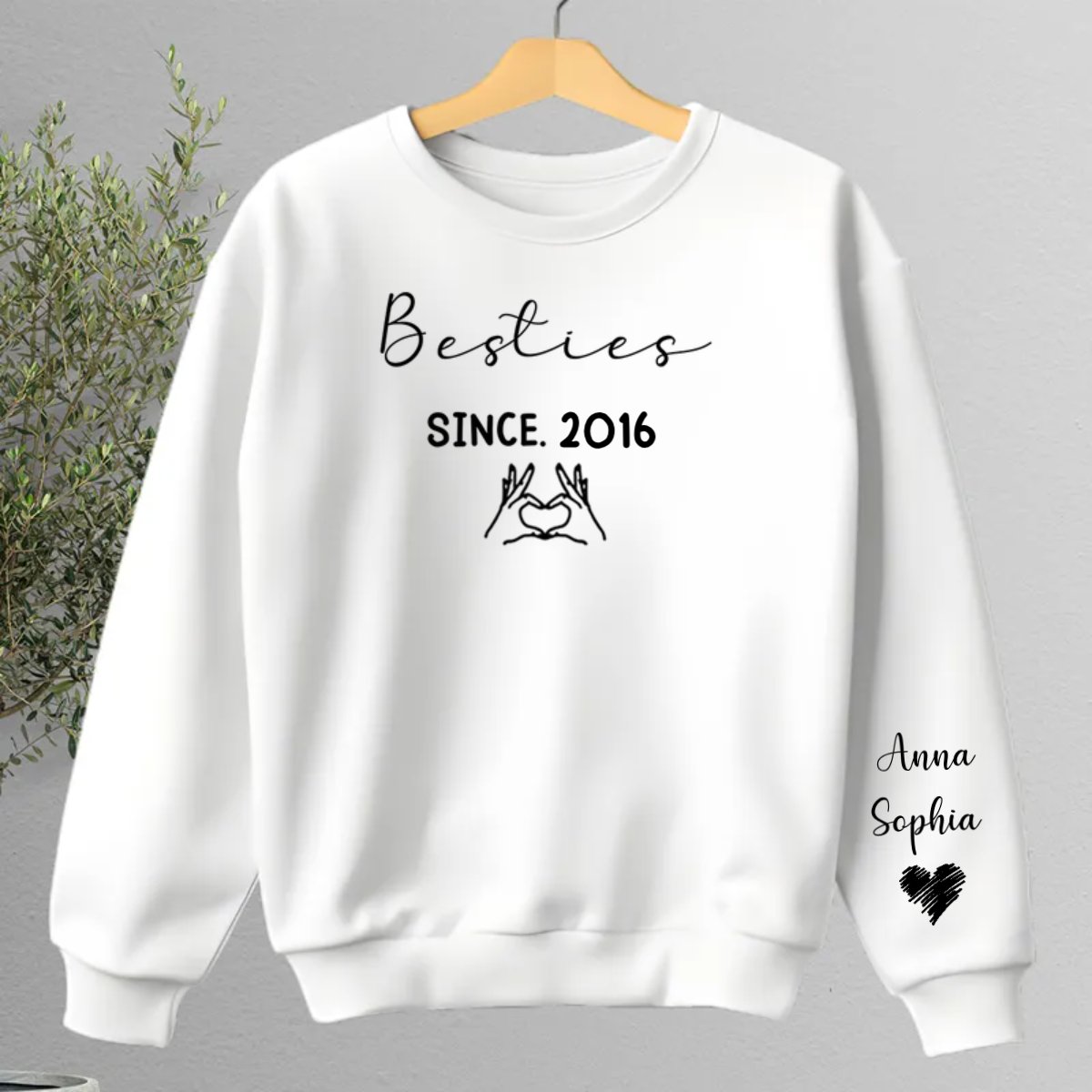 Besties - A Pinky Promise Of Us - Personalized Sweatshirt - Makezbright Gifts