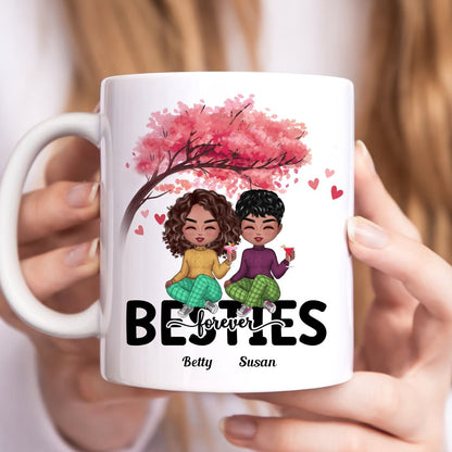 Besties - Besties Forever - Personalized Mug (HM) - Makezbright Gifts