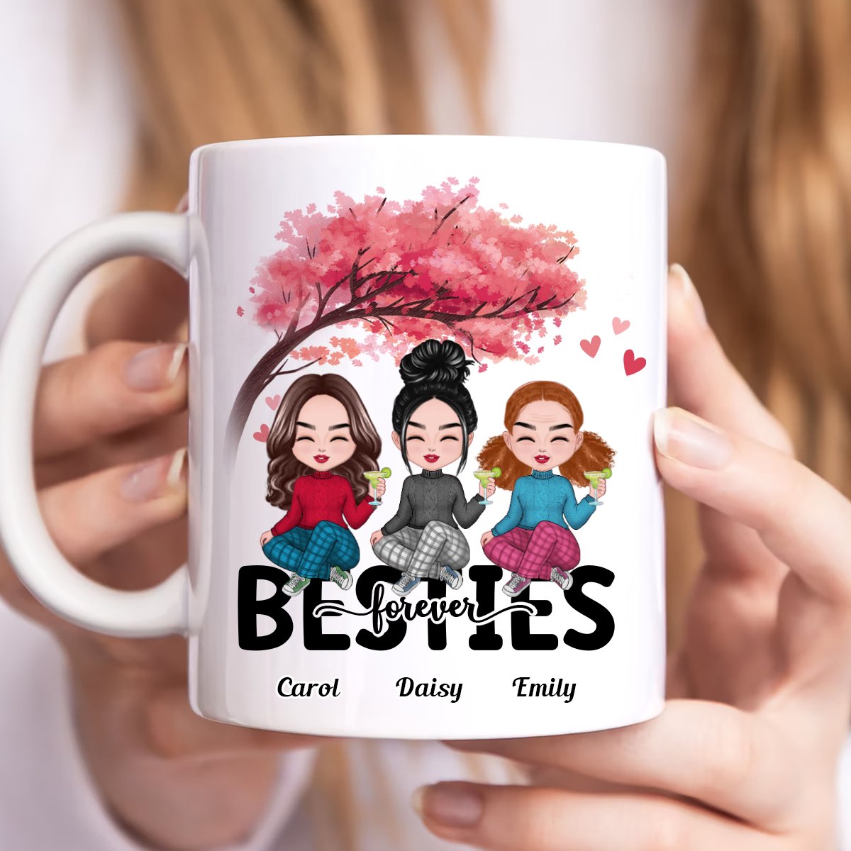 Besties - Besties Forever - Personalized Mug (HM) - Makezbright Gifts