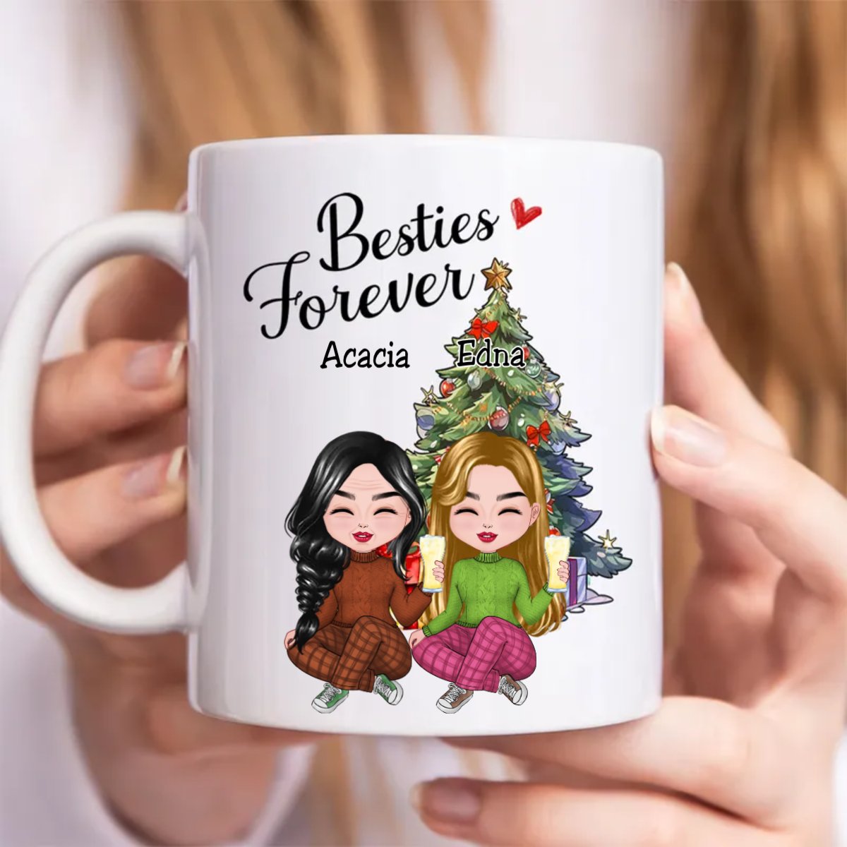 Besties - Besties Forever - Personalized Mug V1.1 - Makezbright Gifts