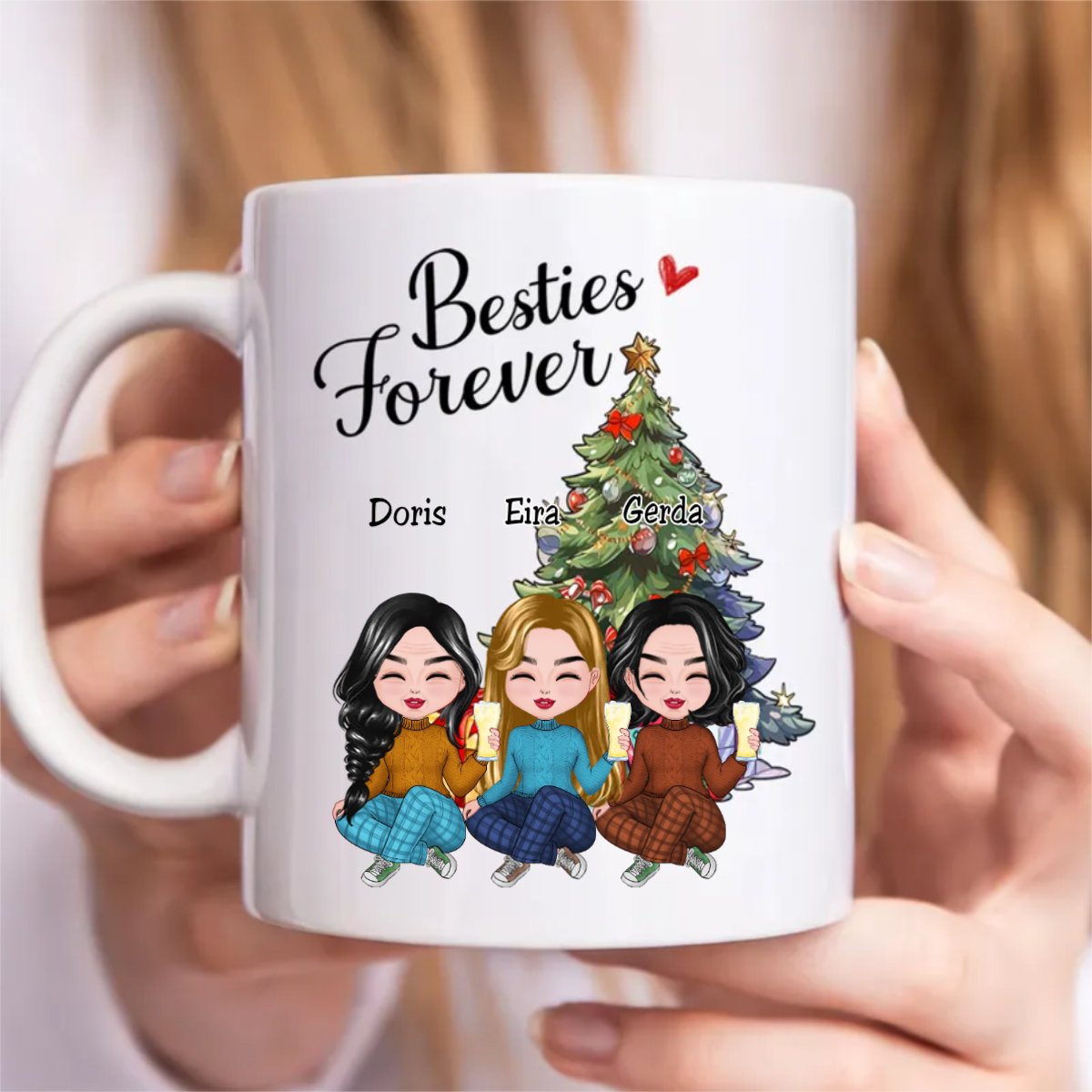 Besties - Besties Forever - Personalized Mug V1.1 - Makezbright Gifts