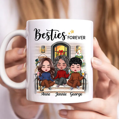 Besties - Besties Forever - Personalized Mug (Ver 2) - Makezbright Gifts