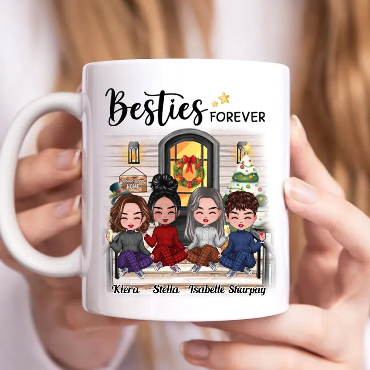 Besties - Besties Forever - Personalized Mug (Ver 2) - Makezbright Gifts